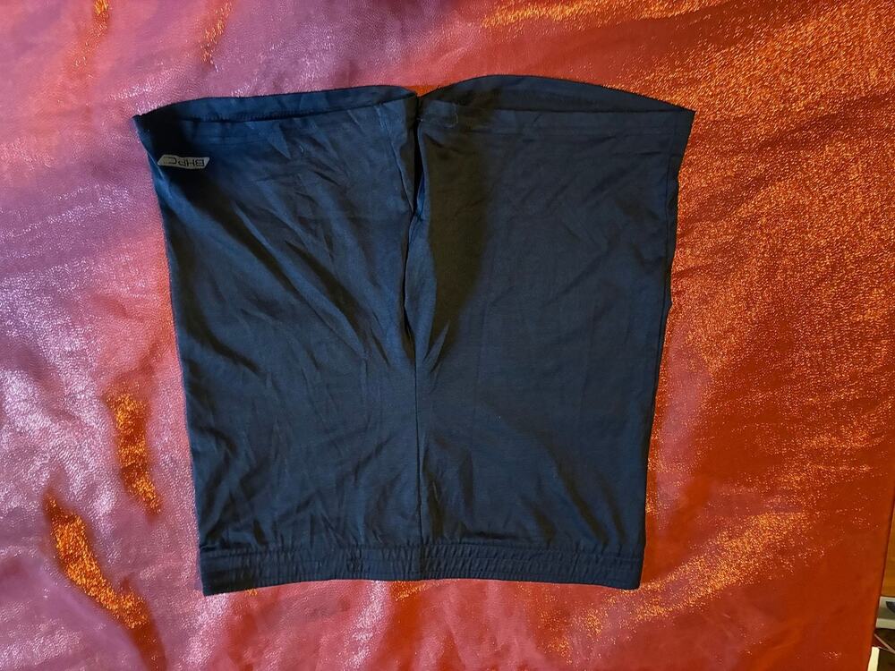 Beverly Hills Polo Club Skirt Womens L Black Elastic Waist Stretch Tube Skirt